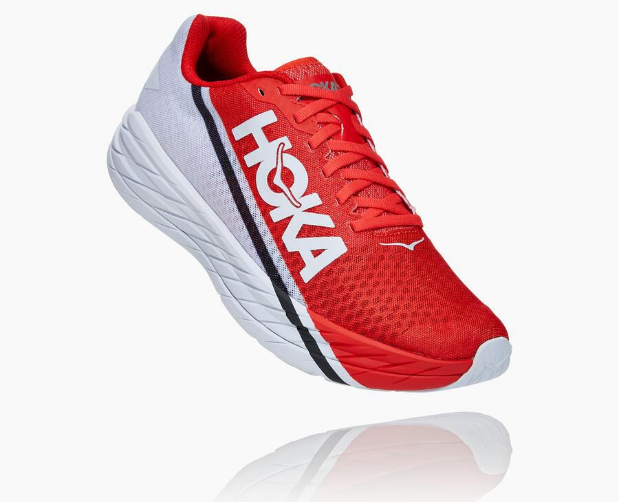 Hoka One One Løbesko Dame - Rocket X - Rød/Hvide - 574601TWN